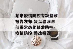 某市疫情防控专项整改报告发布 复盘漏洞与部署常态化精准防控-疫情防控 整改报告